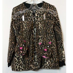 Nick & Nora Adult Leopard Print Onesie w/Face Feet